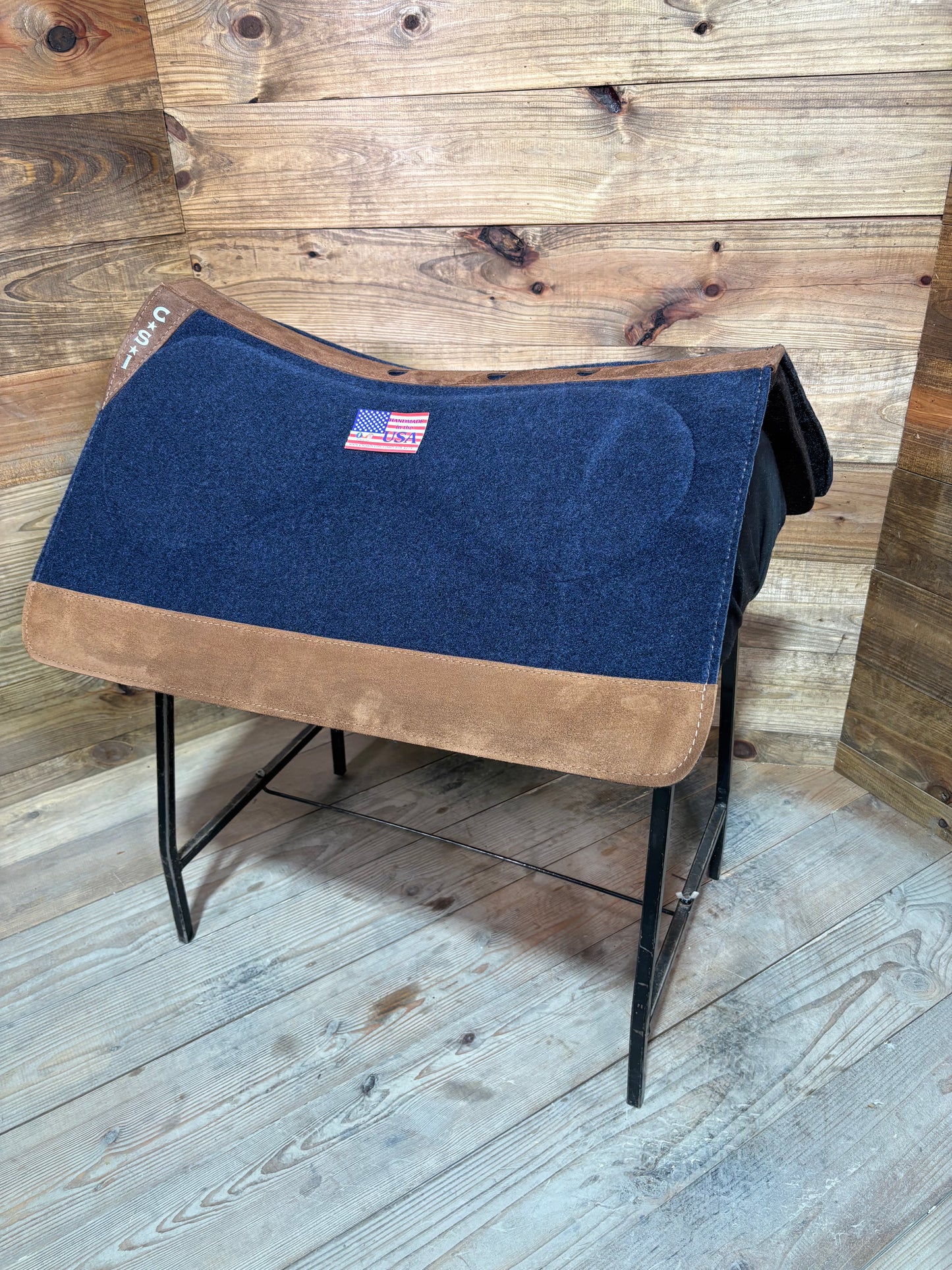 28 CSI Navy Standard Western Cut Medium Saddle Pad