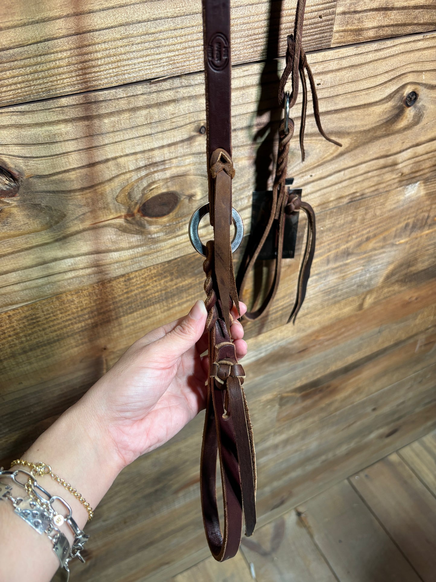 Joe Hipp 1/2" Roping Reins w/ Rings Latigo