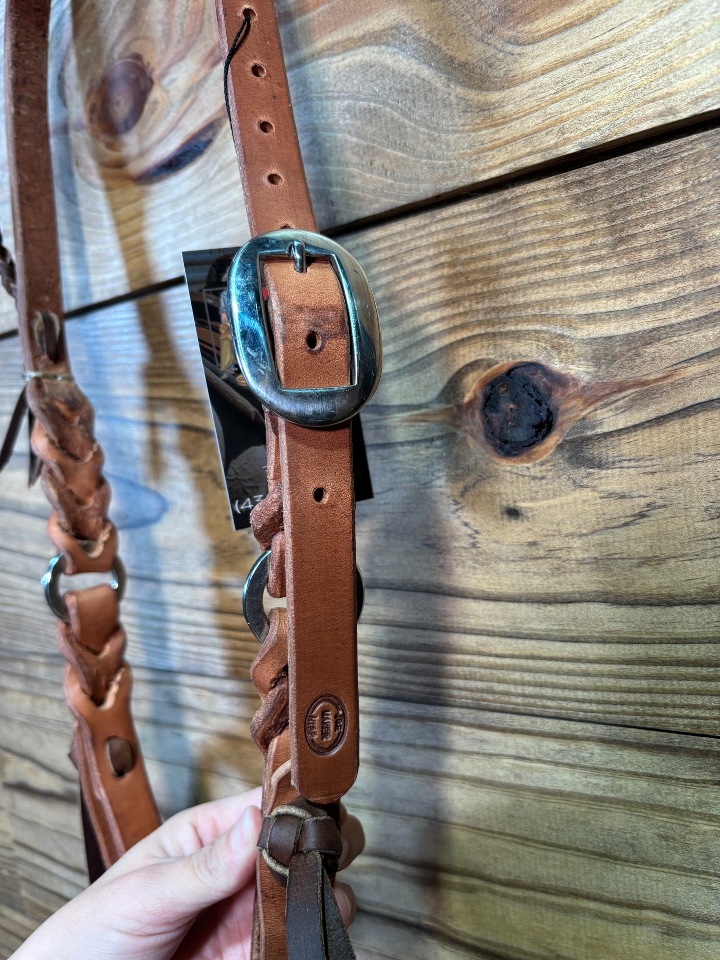 Joe Hipp Braided Ear Headstall w/ Rings
