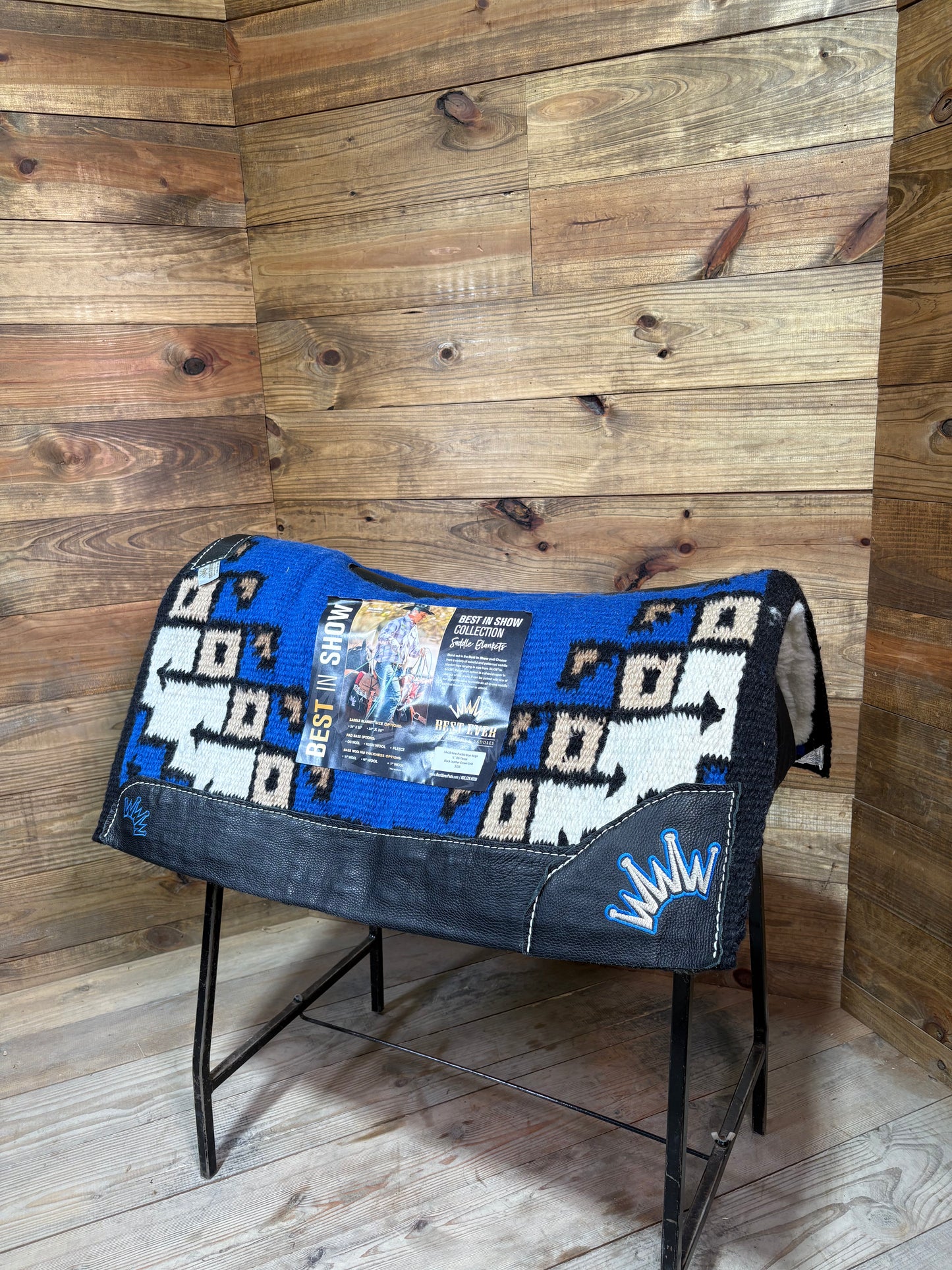 67 Best Ever 34x38 & 3/4" New Pueblo Blue Beige OG Fleece