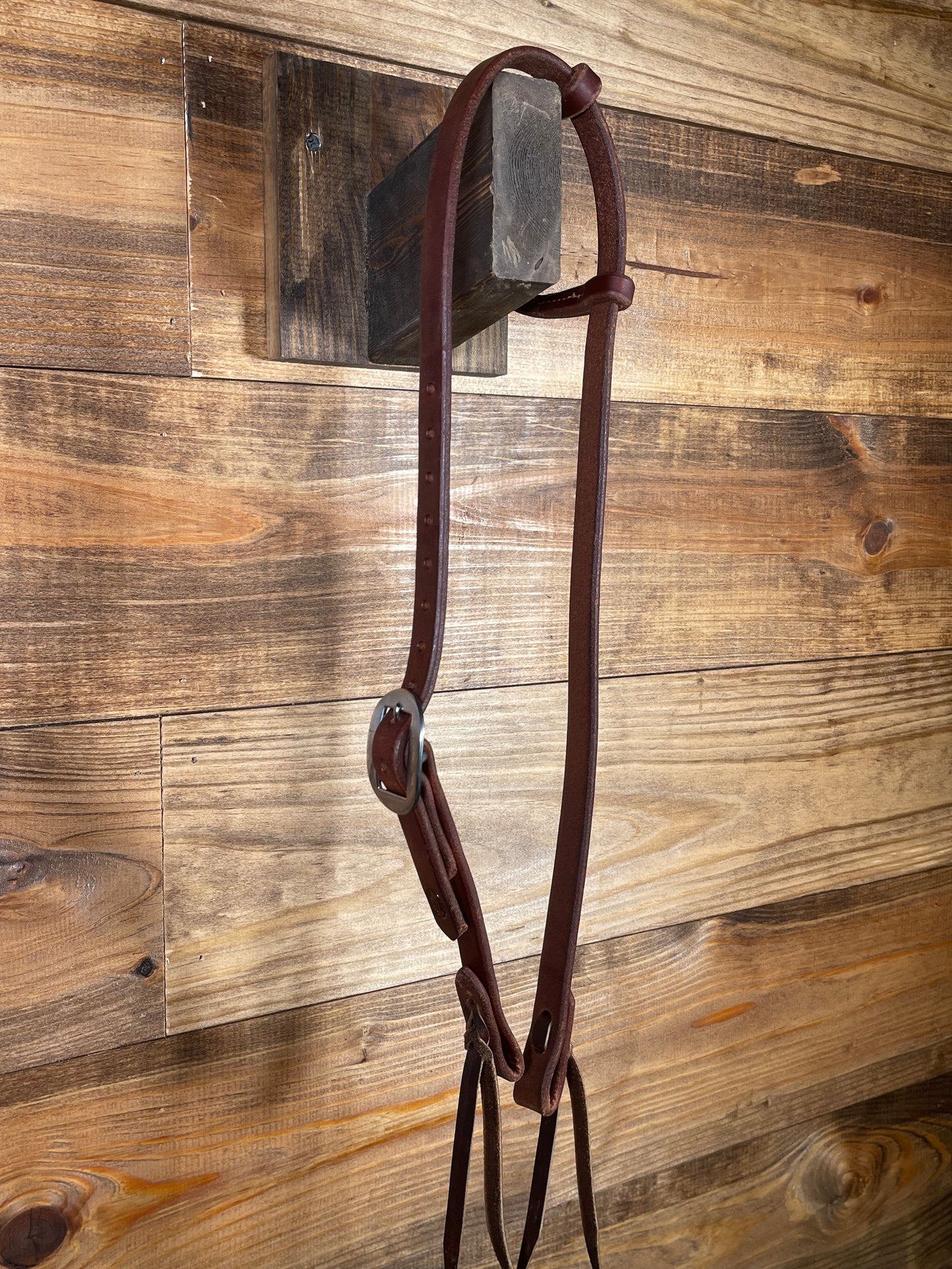 Cheaney Dark Oil One-Ear Headstall