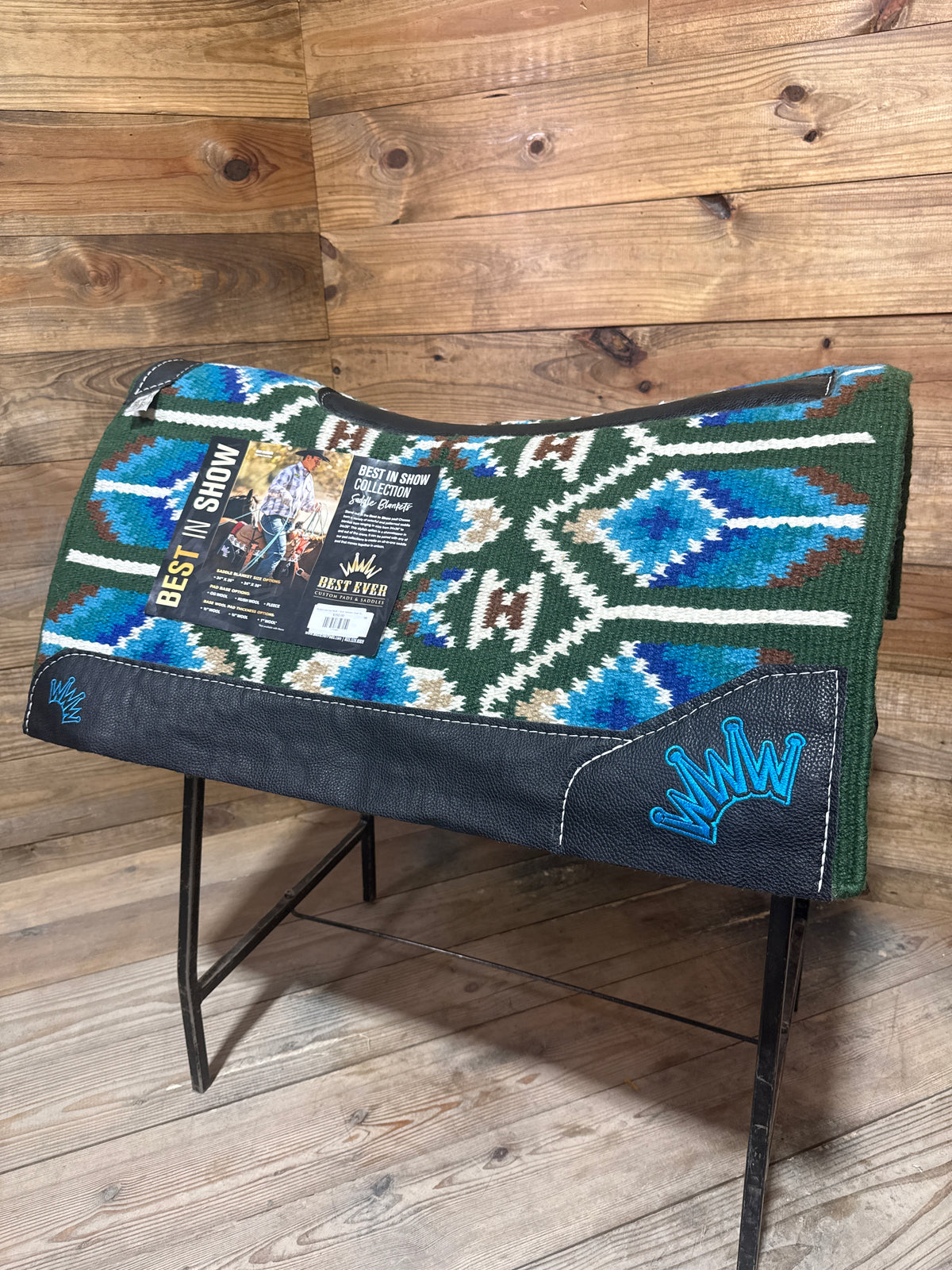 153 Best Ever Pad 34x38 1" Kush Diamond- Green Turquoise