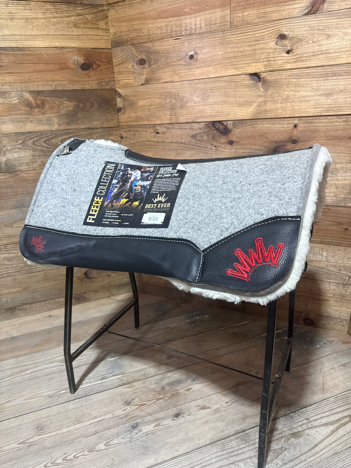158 Best Ever Pad 32x32 3/4" Kush Fleece- gray