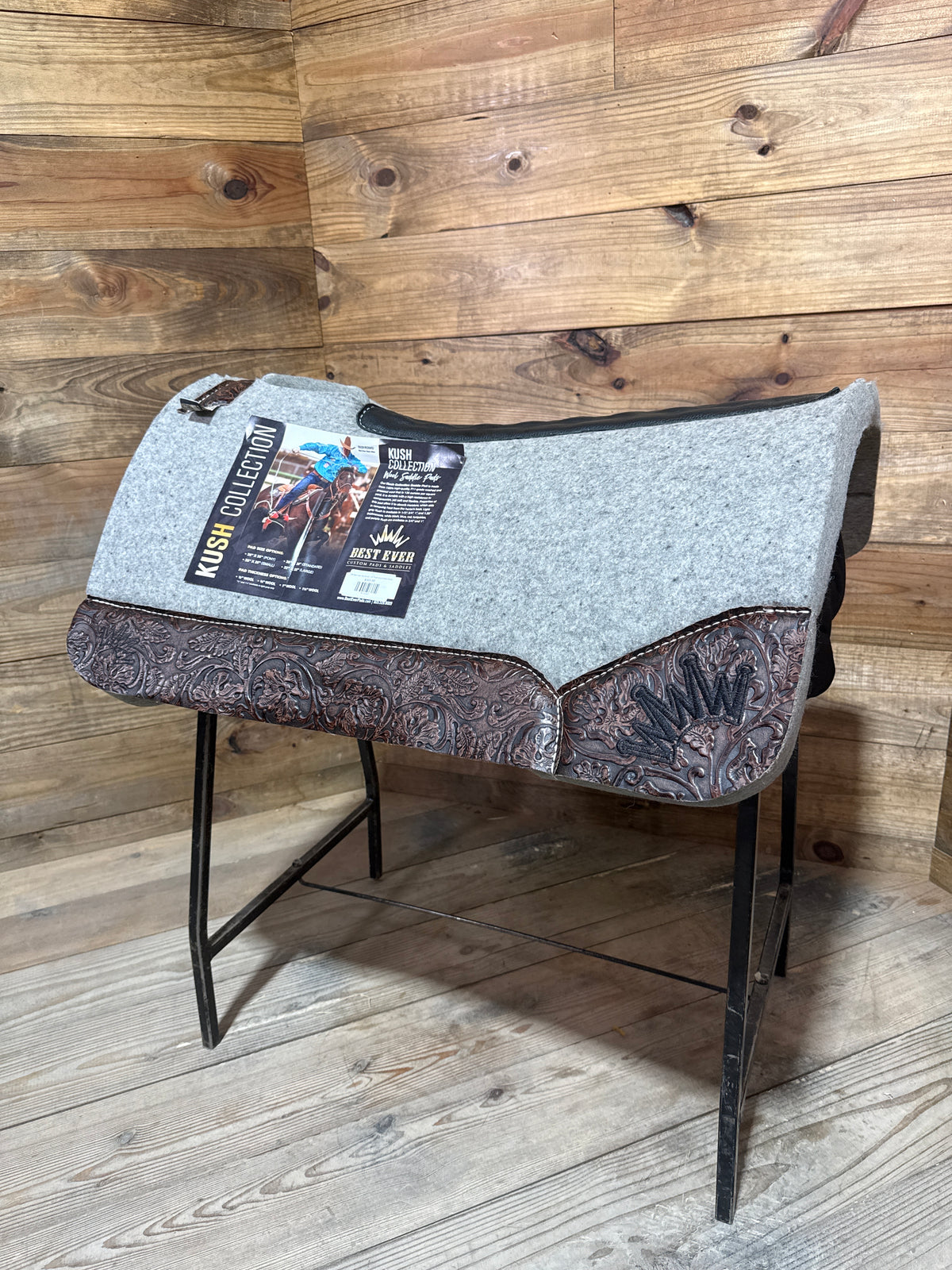 156 Best Ever Pad 32x32 1.25" Kush Gray-Indios Floral