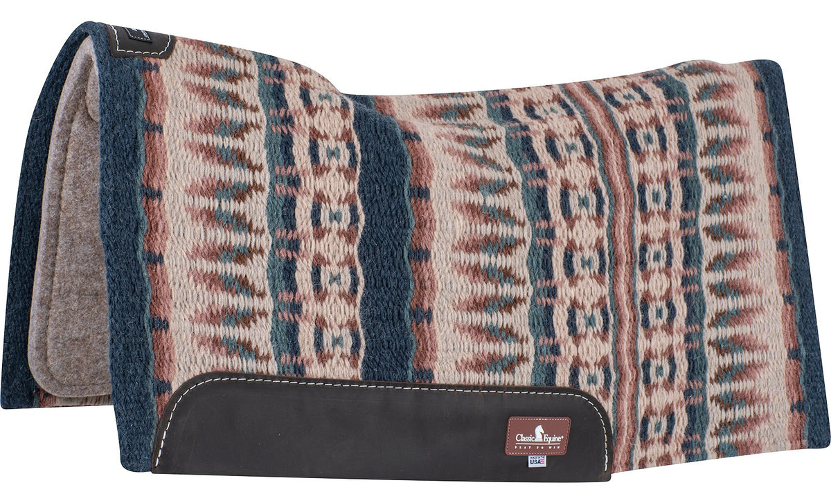 Classic Equine ESP Contour Blanket Top Pad Navy Peacock