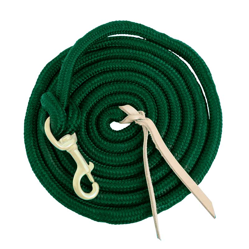 5/8″ Cowboy Lead w/ Bolt Snap Green