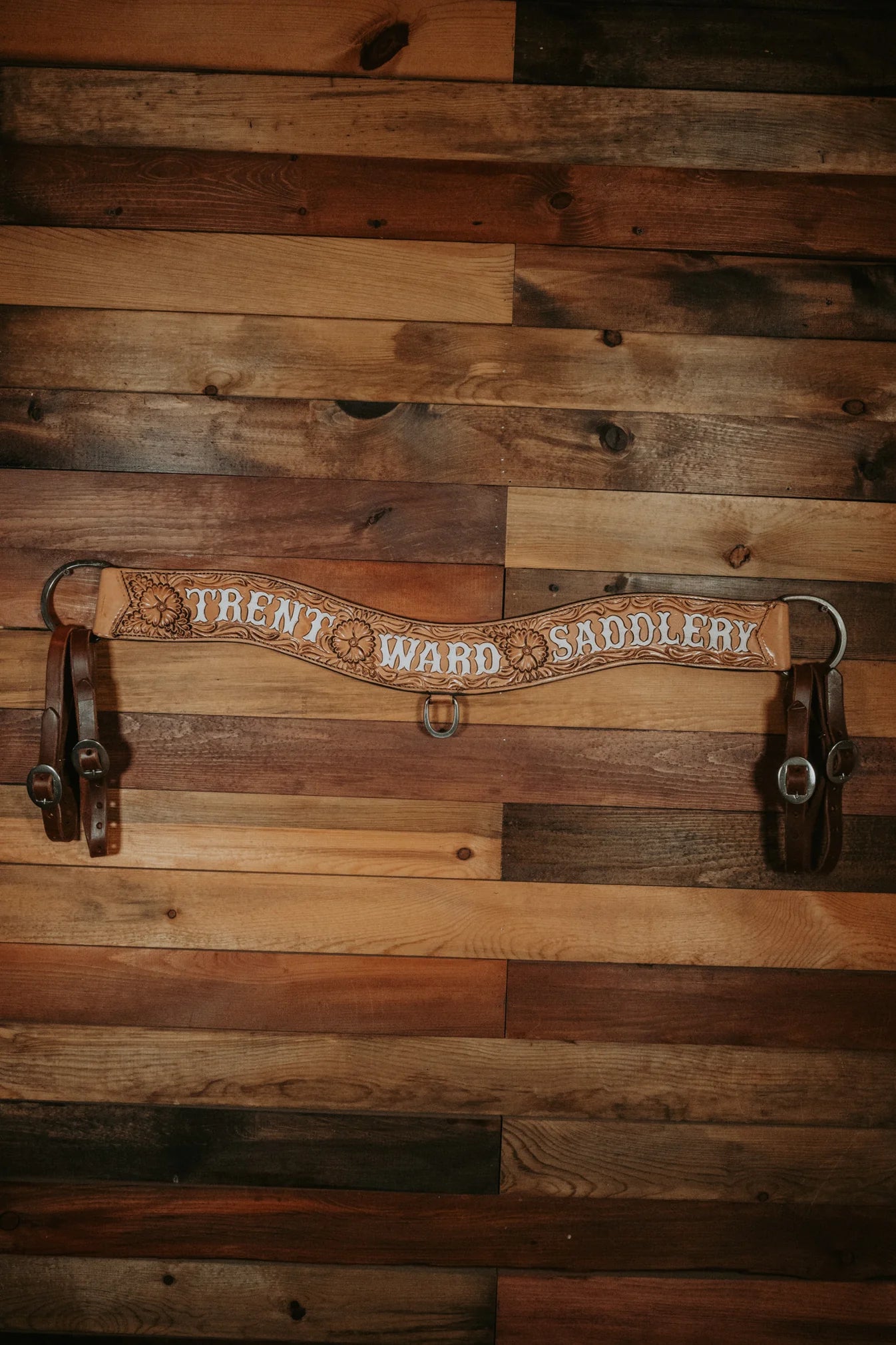 TC06 Trent Ward Saddlery Tripping Collar Tooling #4 Antique