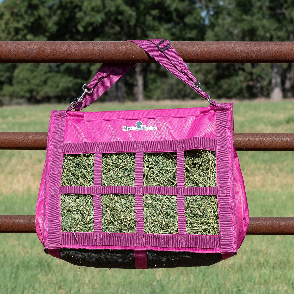 Classic Equine Top Load Hay Bag Rasberry