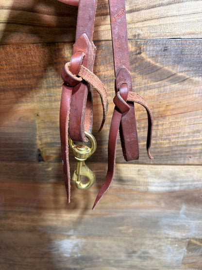 1/2" Roping Reins w/ Rawhide