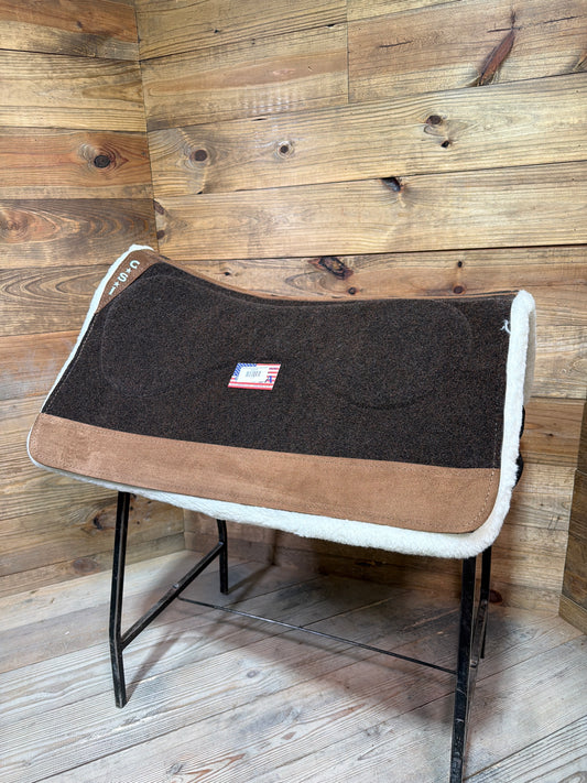 87 CSI Brown Standard Western Cut Medium Saddle Pad