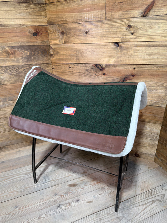 51 CSI Green Standard Western Cut Medium Saddle Pad
