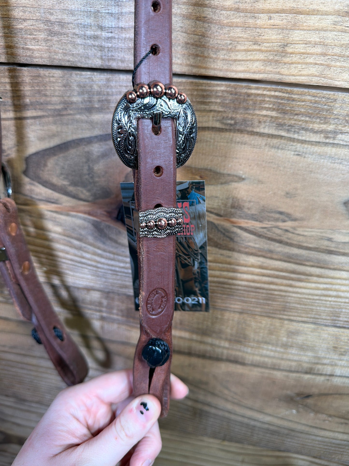 26 Headstall Cheaney QC Silver/Copper