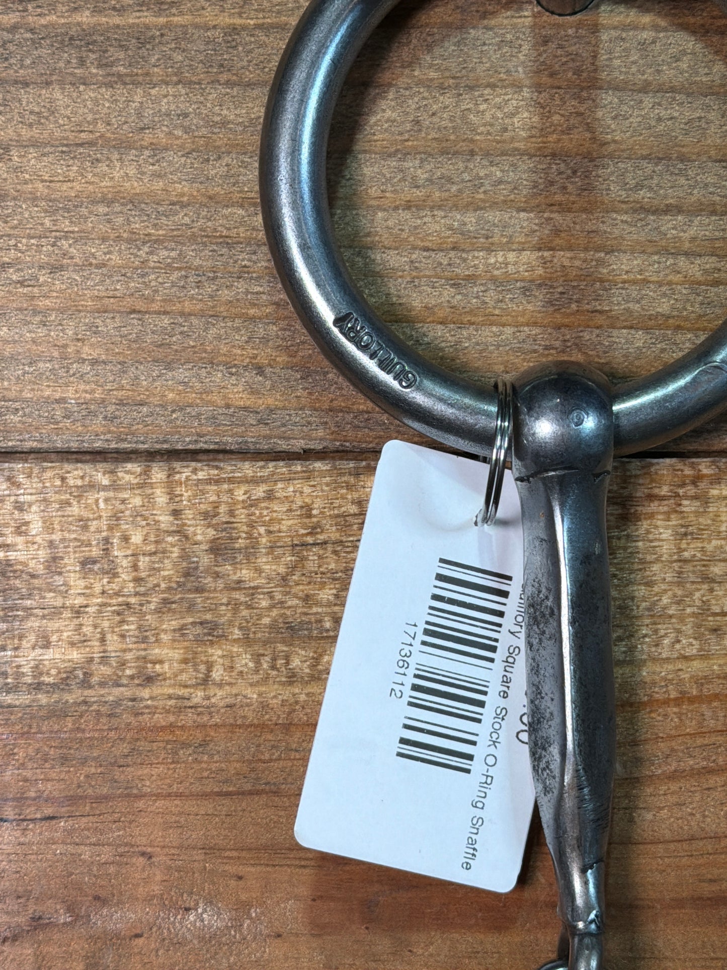 ISBIT191 Guillory Square Stock O-Ring Snaffle