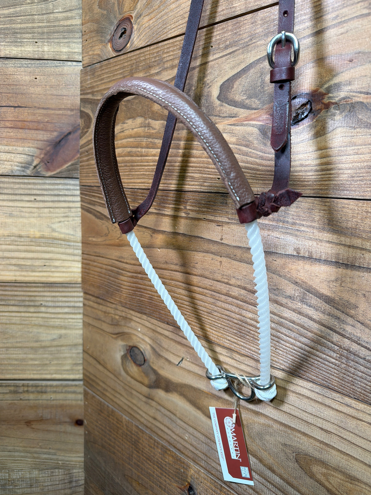 Martin Saddlery Single Rope Noseband Chocolate Harness
