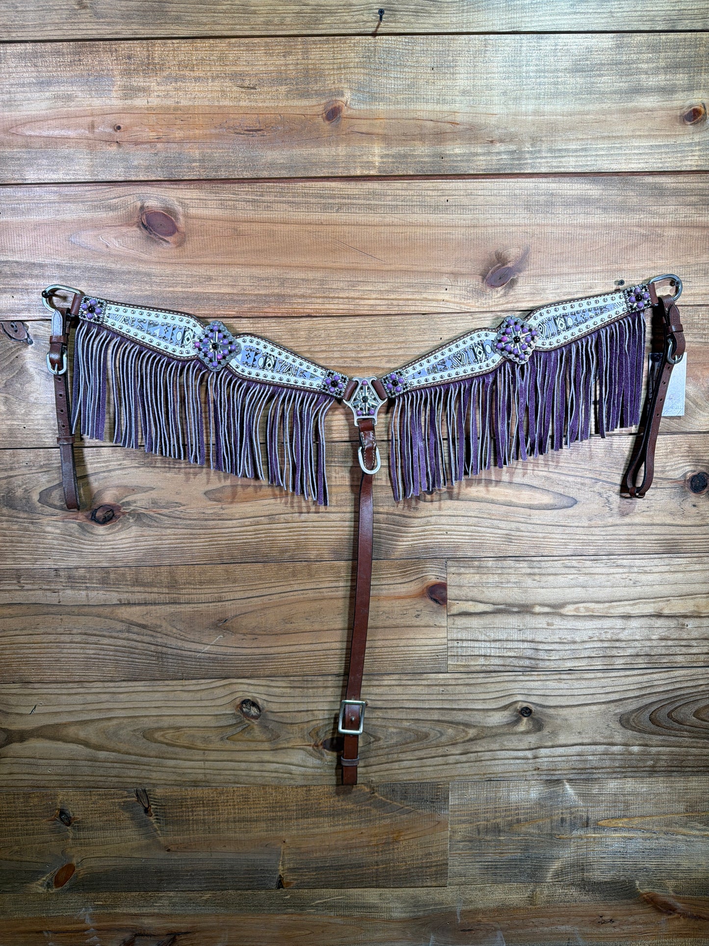 Showman 2 1/2" Tapered Barrel Breast Collar & BB HS Set