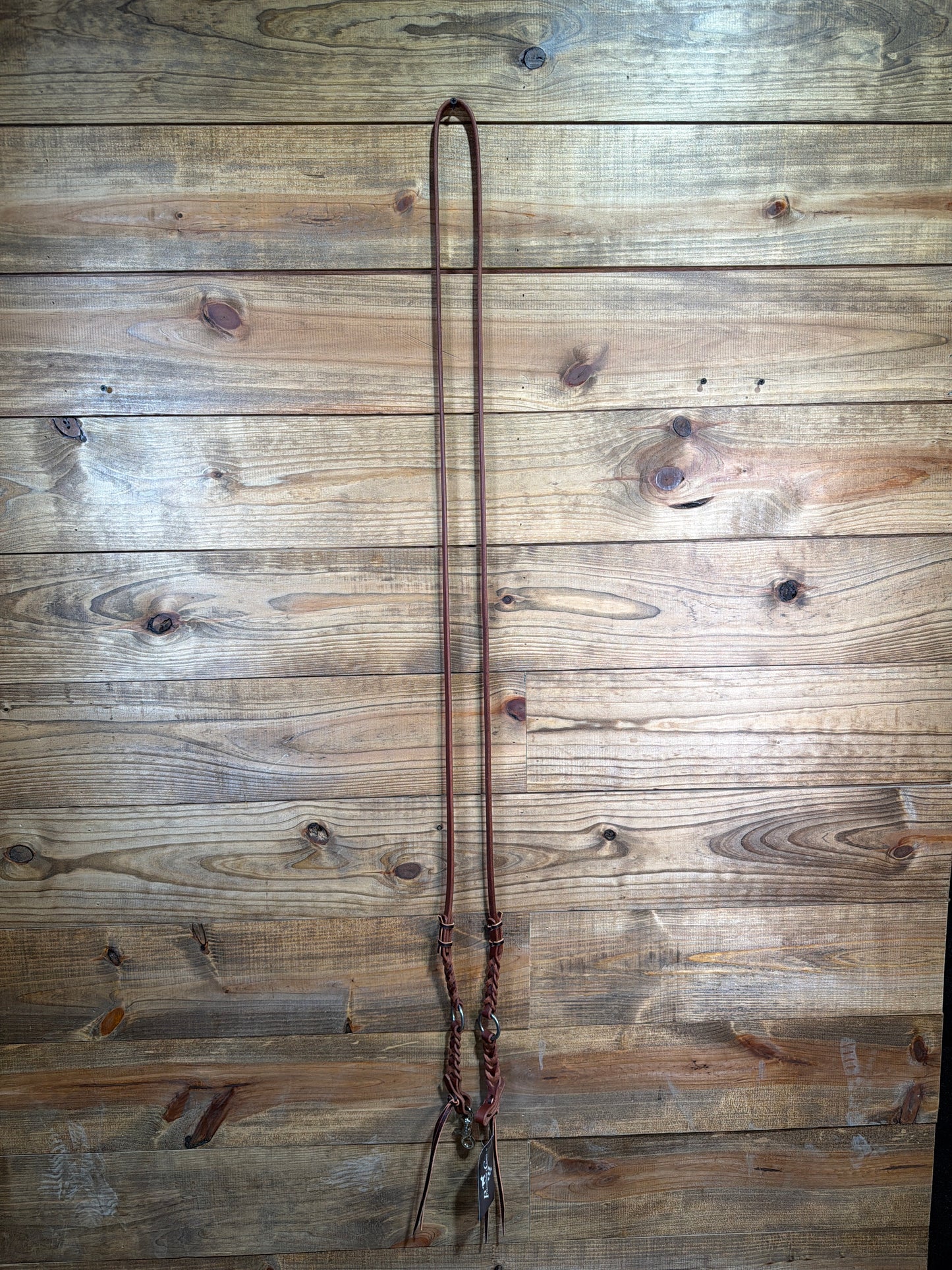 RH7084 Ranch Bleeding Heart Ring Roping Rein 1/2"