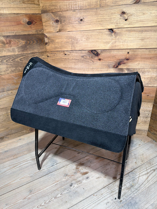 56 CSI Gray Standard Western Cut Medium Saddle Pad