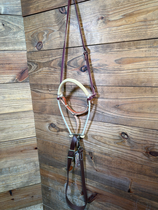 Single Rope Rawhide w/ Cavesson Noseband Set