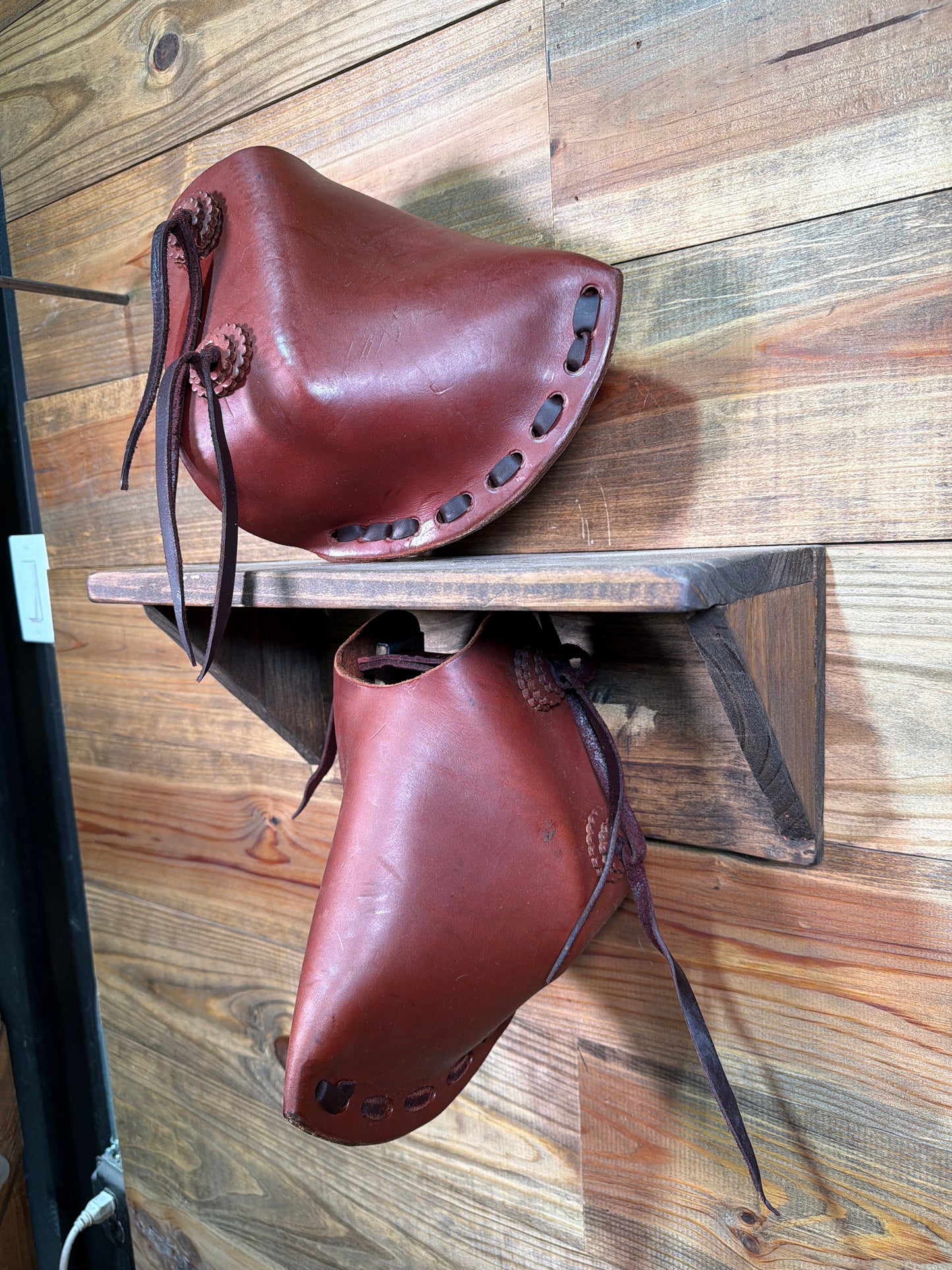 Oiled Slick Tapadero Stirrups