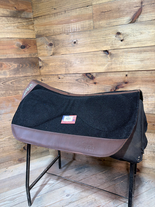 89 CSI Black Show Cut Small Saddle Pad
