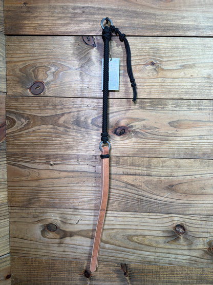 B's Maker Tack Black Braided Quirt