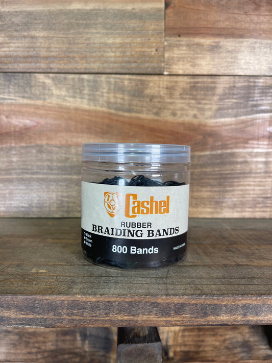 Cashel Rubber Braiding Bands Black