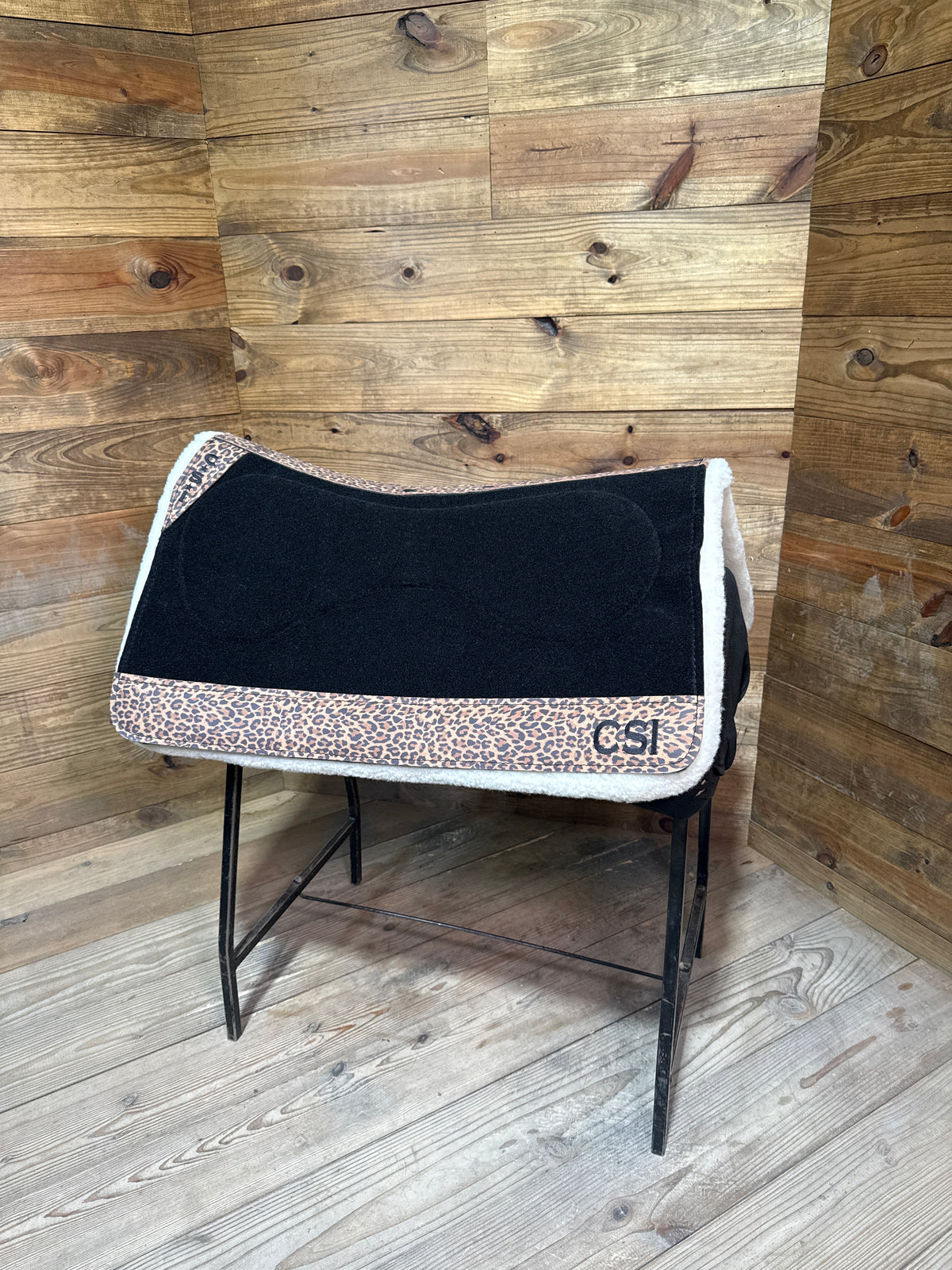94 CSI Black Custom Western Cut Medium Saddle Pad