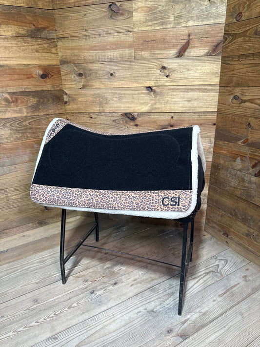 94 CSI Black Custom Western Cut Medium Saddle Pad