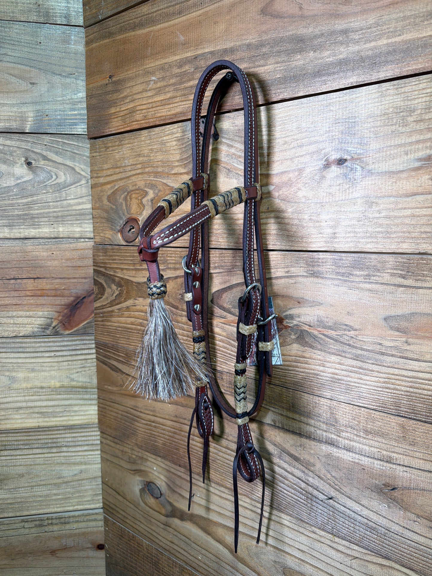 Futurity with Natural & Black Rawhide Light Brown