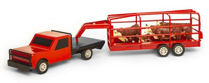 Little Buster's Flatbed Farm Truck- Red