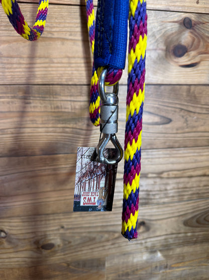 Yellow & Purple Lead Rope w/ Turn Buckle Snap