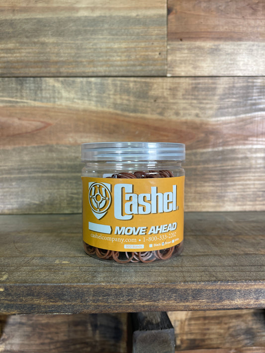 Cashel Rubber Braiding Bands Brown