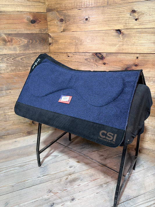 83 CSI Navy Standard Western Cut Medium Saddle Pad
