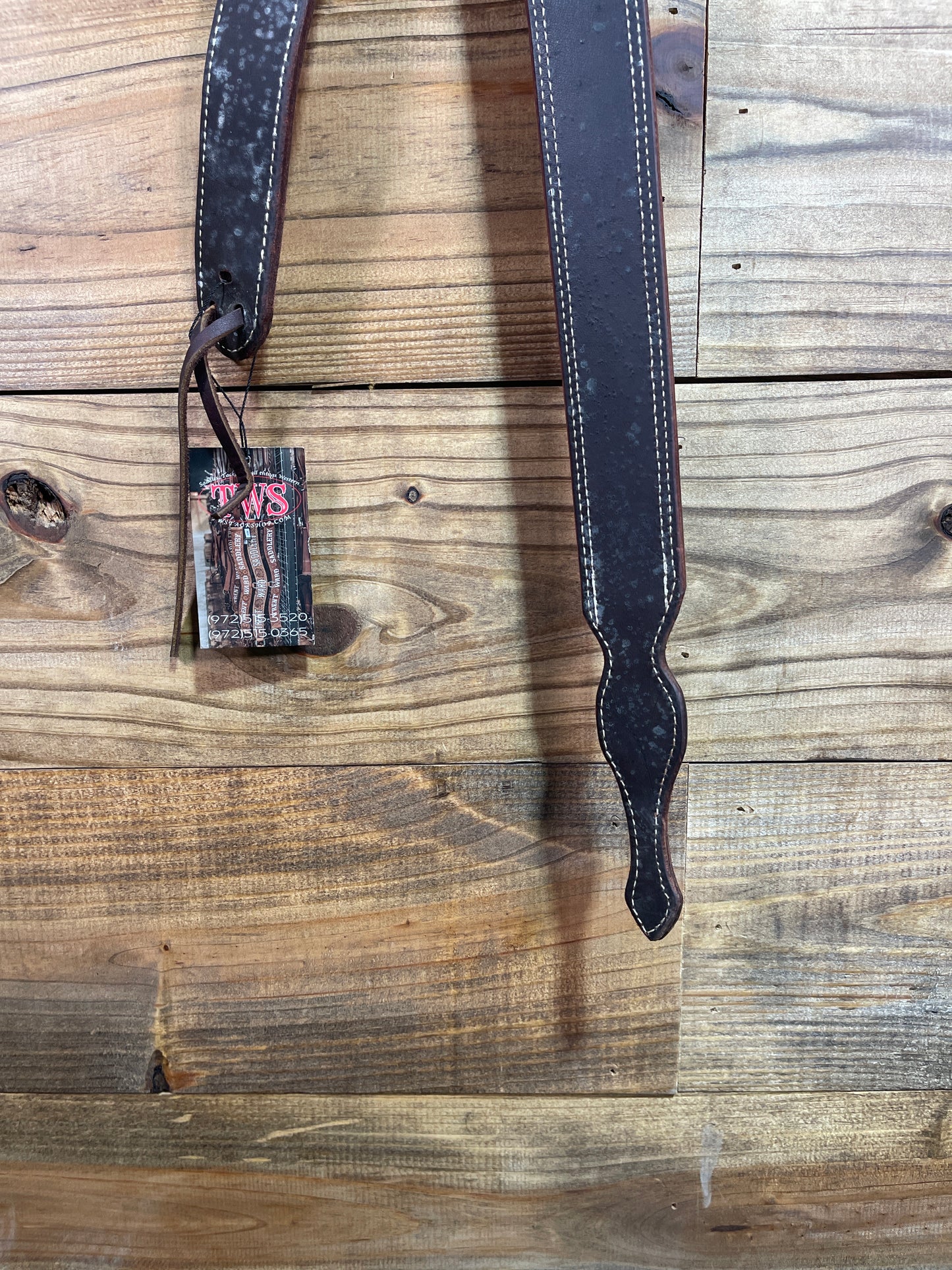 Dark Oil Stitched Latigos Extra Long