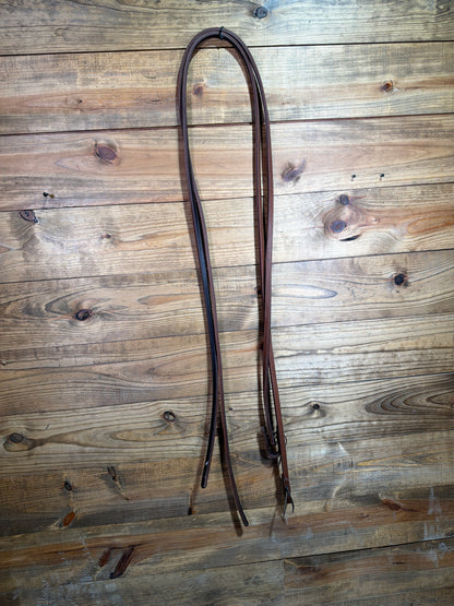 Double Stitched Straight Cut Split Reins-AM