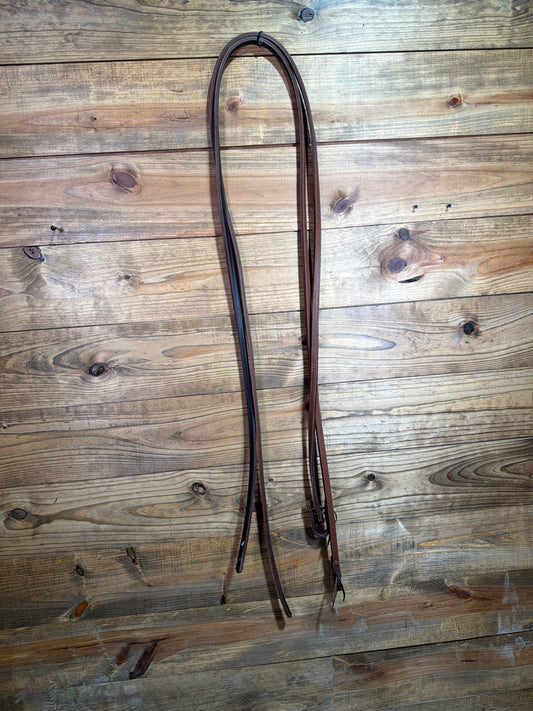 Double Stitched Straight Cut Split Reins-AM