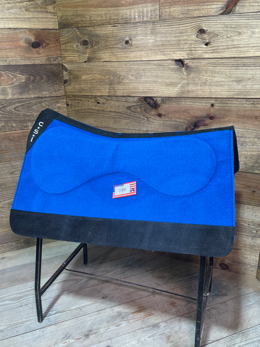 54 CSI Blue Standard Western Cut Medium Saddle Pad