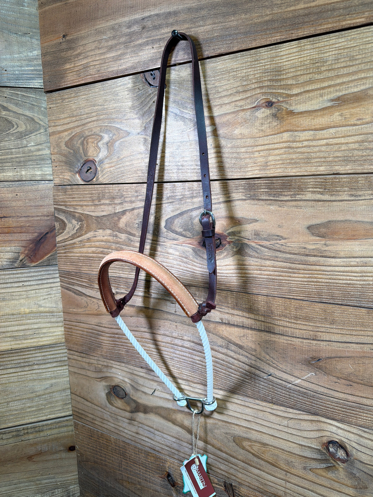 Martin Saddlery Single Rope Noseband Running S Border