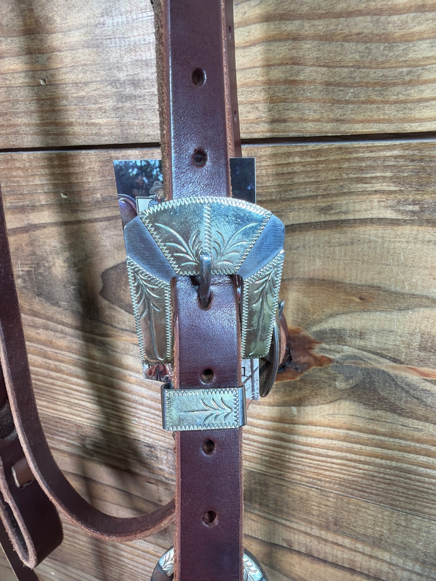 Joe Hipp Latigo Browband Headstall w/ Teskey's Buckle & Rings