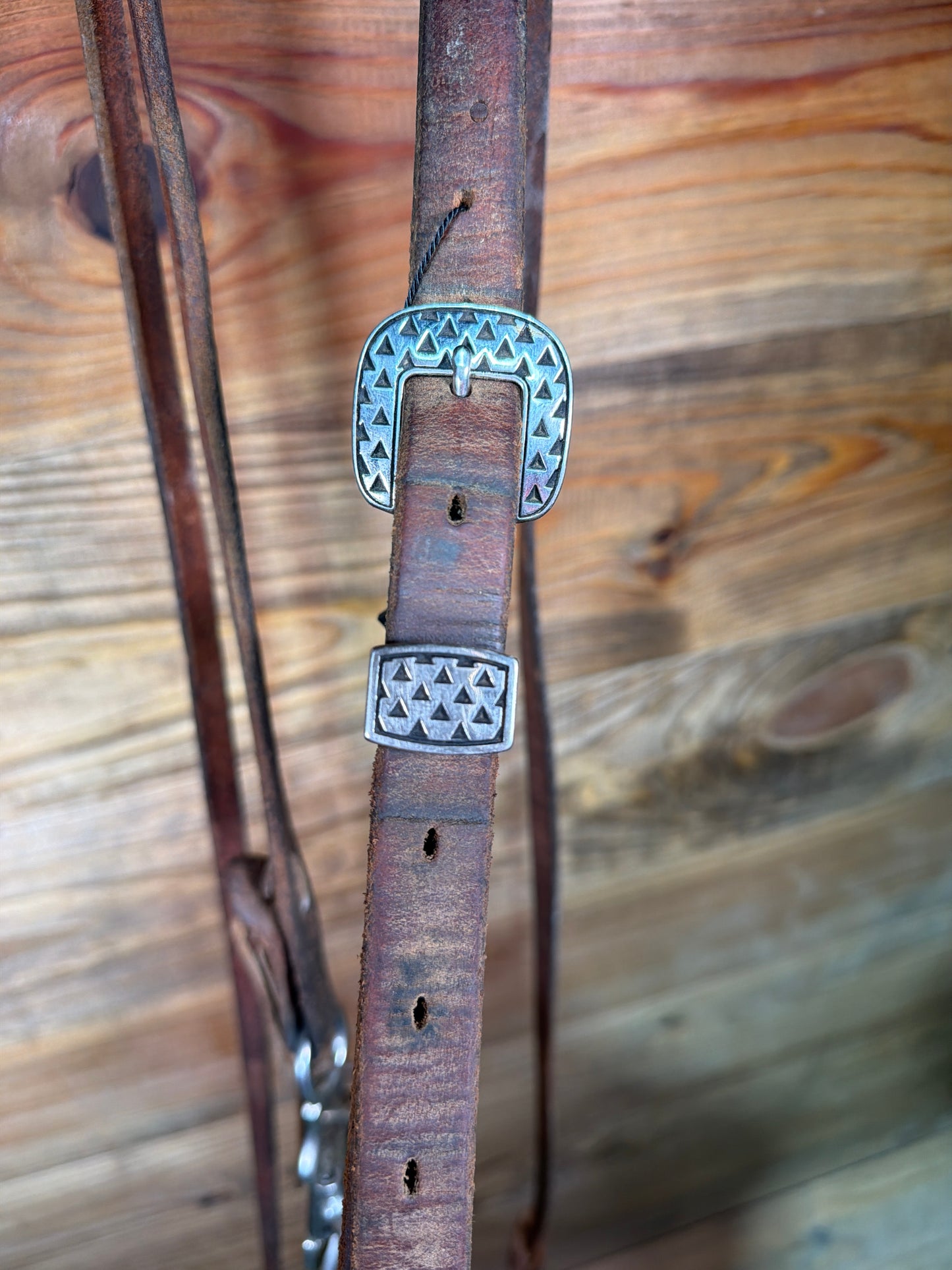 ISUB063 Cactus Saddlery Stamped Chain Port Bridle