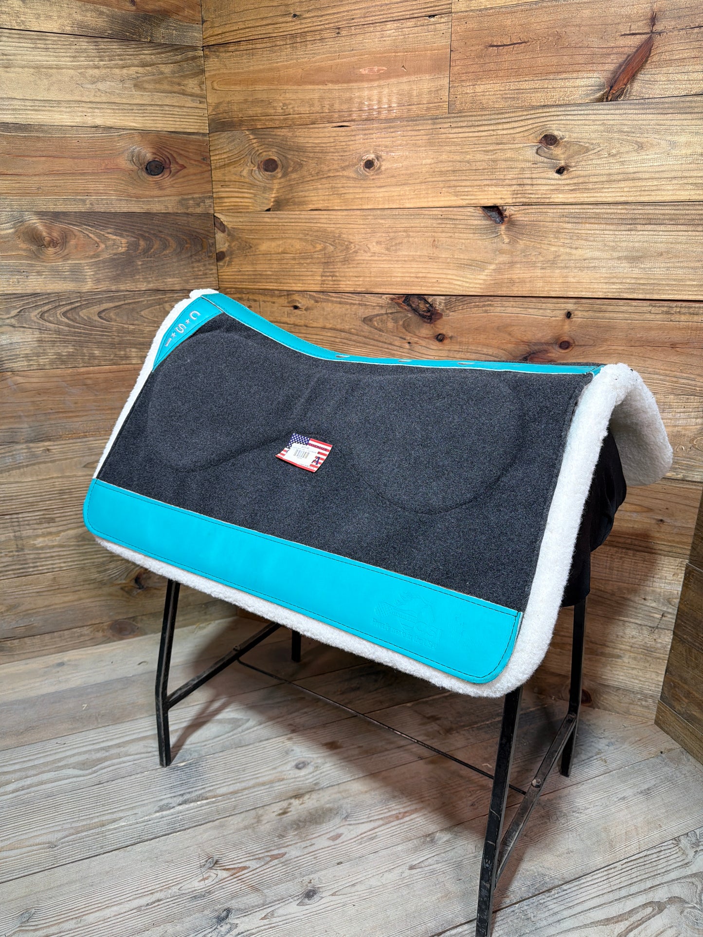 82 CSI Gray Standard Western Cut Medium Saddle Pad
