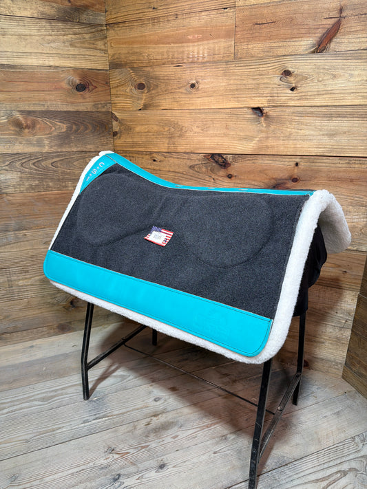 82 CSI Gray Standard Western Cut Medium Saddle Pad