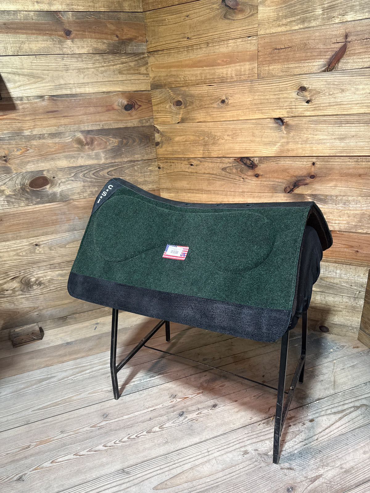 97 CSI Green Standard Western Cut Large Saddle Pad