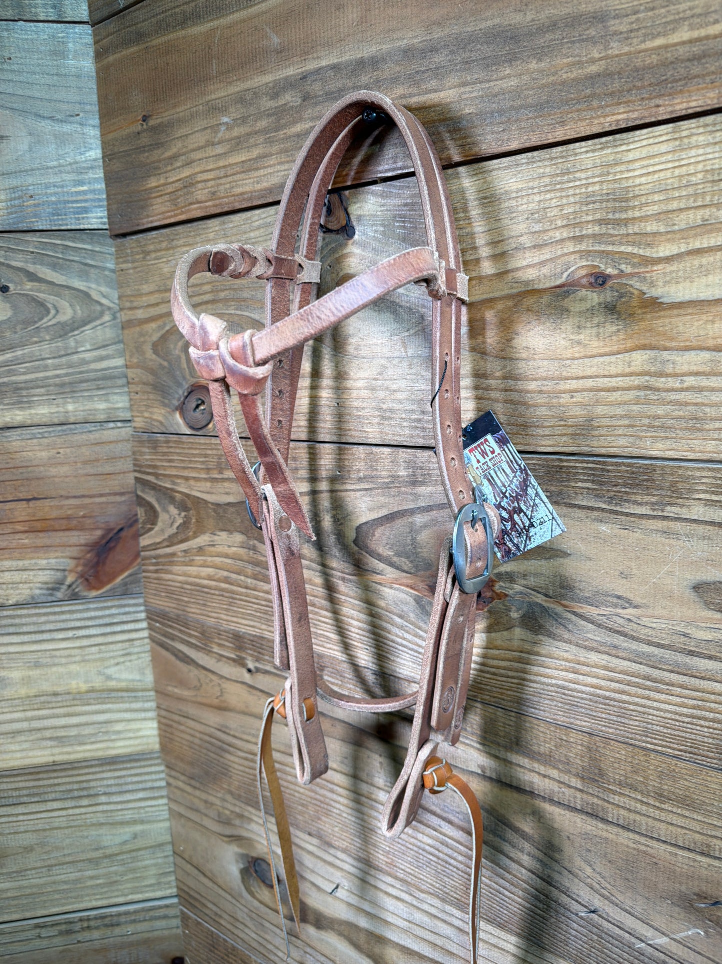 Joe Hipp Natural Browband Headstall w/ Stainless Buckle