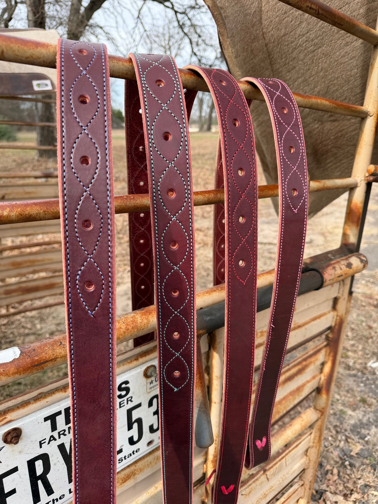 AM Colored Stitching Latigos