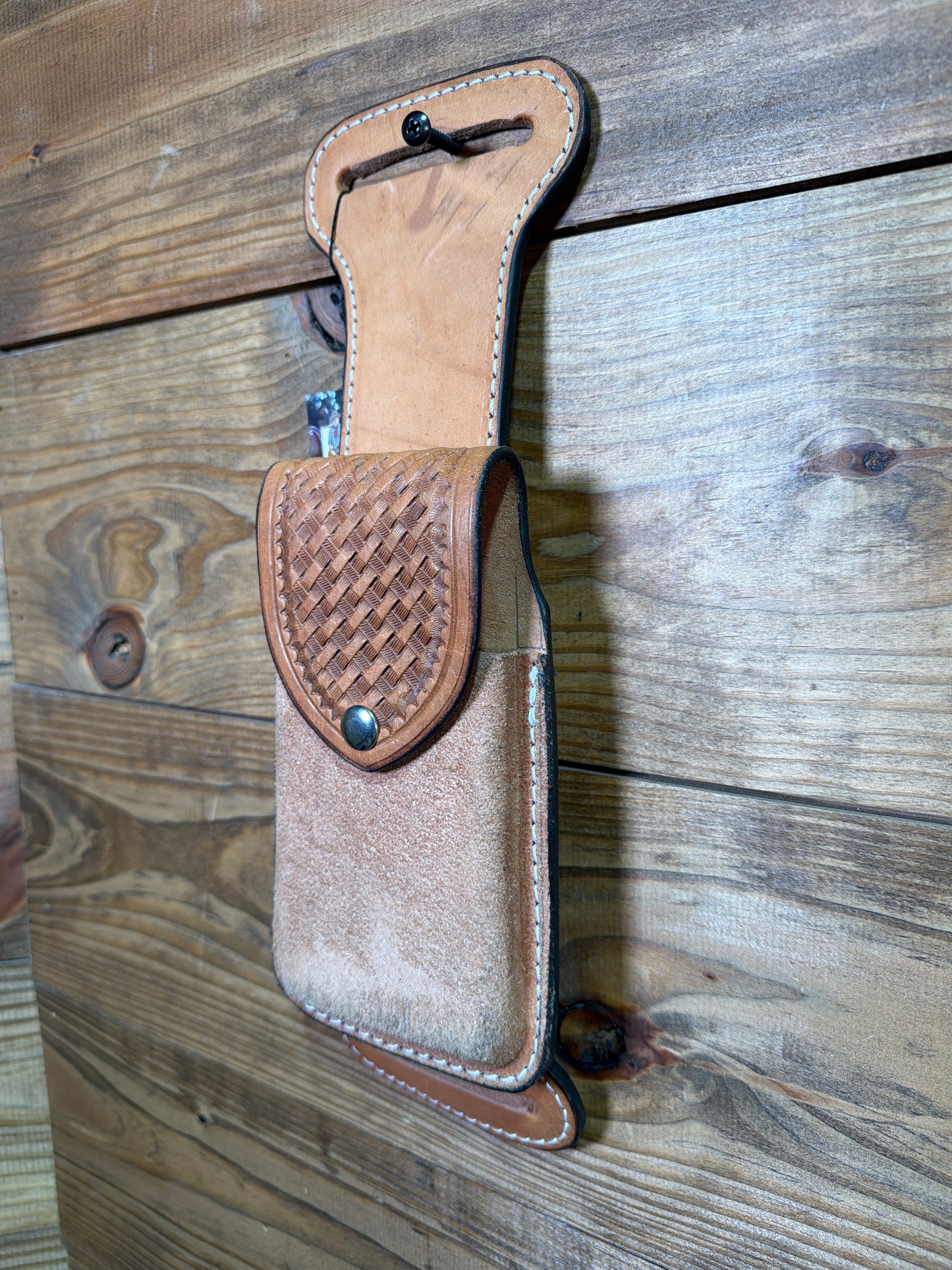 Billet Phone Holder Natural Geometric