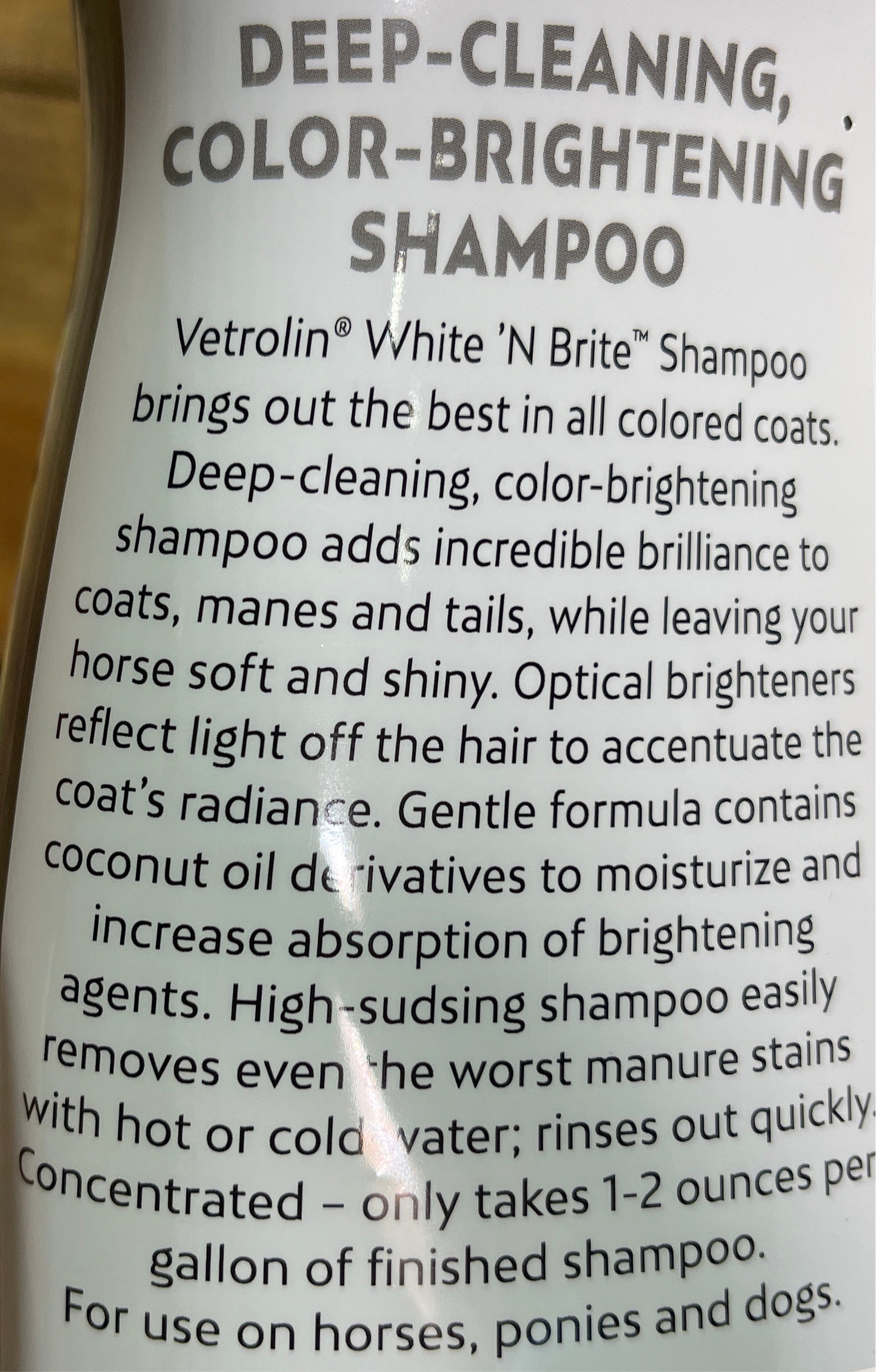 Farnam Vetrolin White 'N Brite Shampoo 32oz