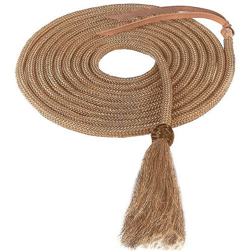 Nylon Mecate with Horsehair Tassel Tan