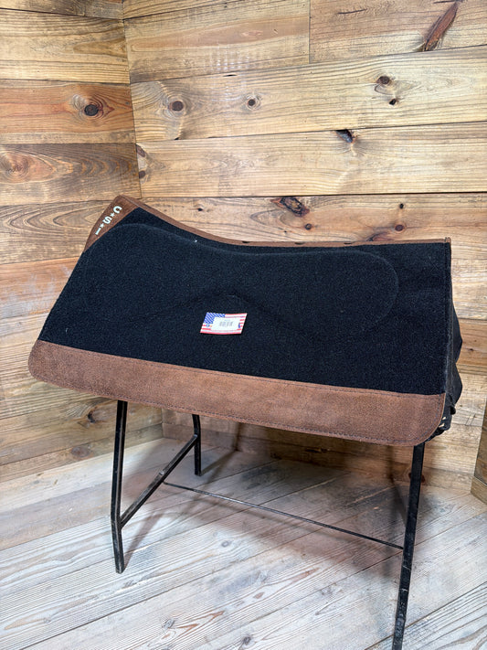88 CSI Black Standard Western Cut Large Saddle Pad