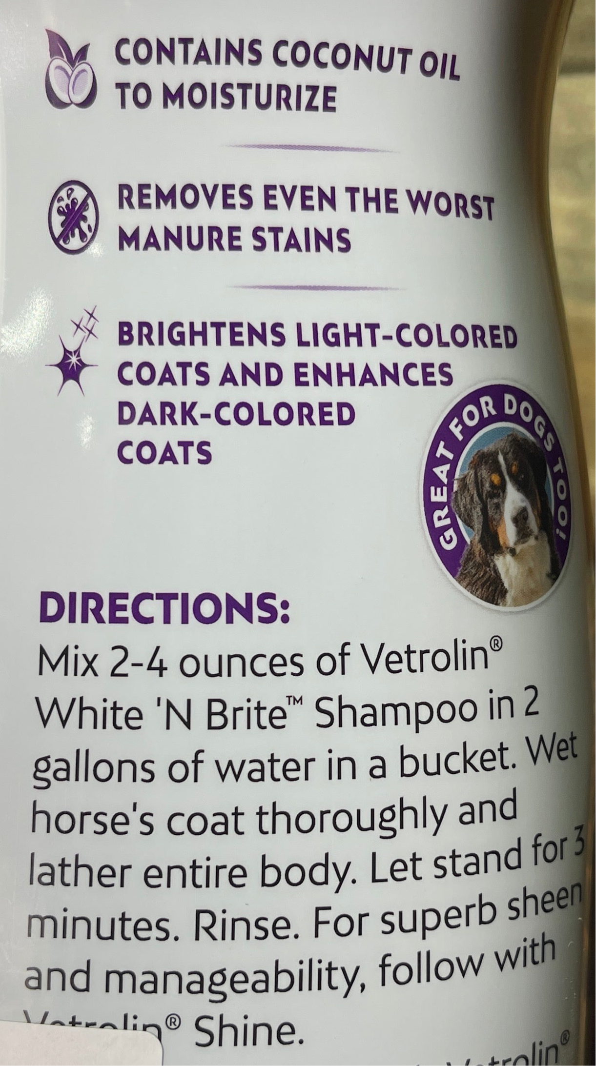 Farnam Vetrolin White 'N Brite Shampoo 32oz